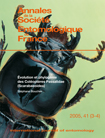 Annales de la Société entomologique de France, vol. 41 (3-4)